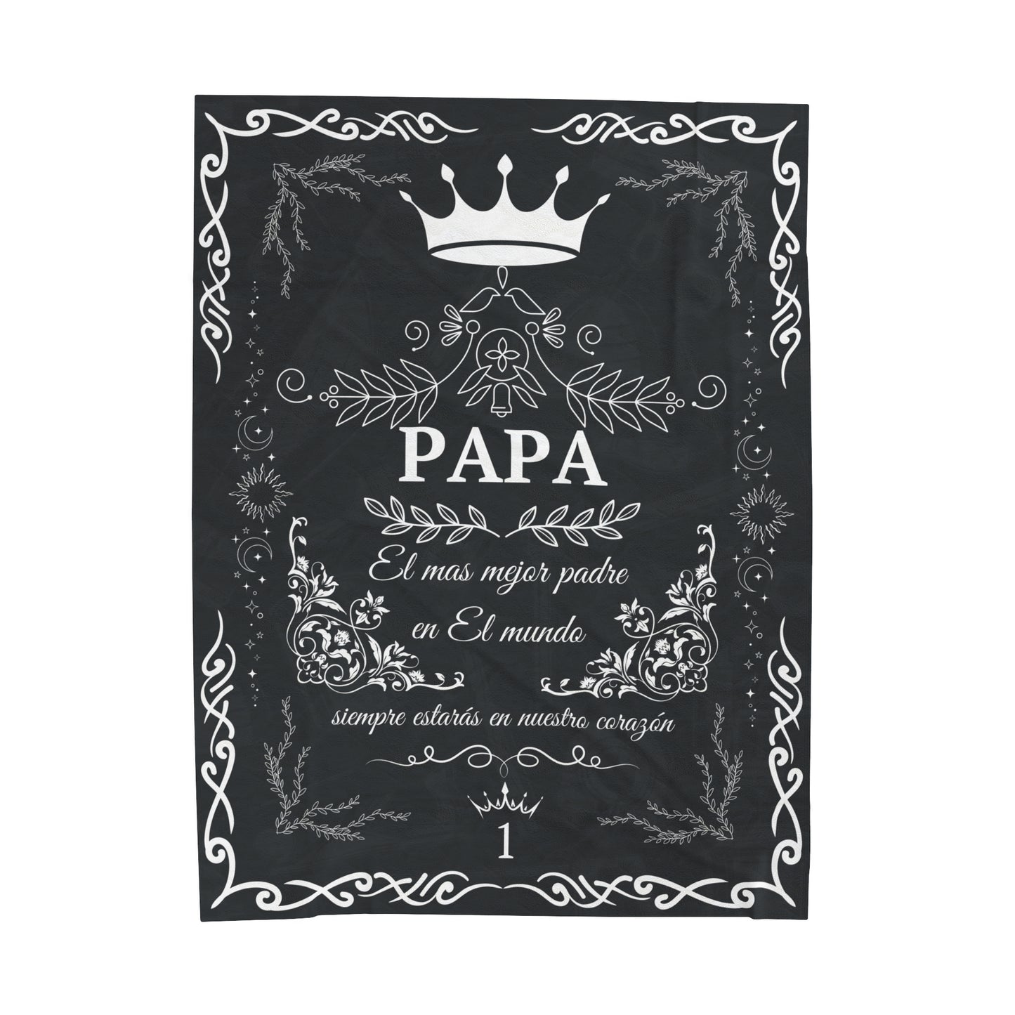 Papa Velveteen Plush Blanket