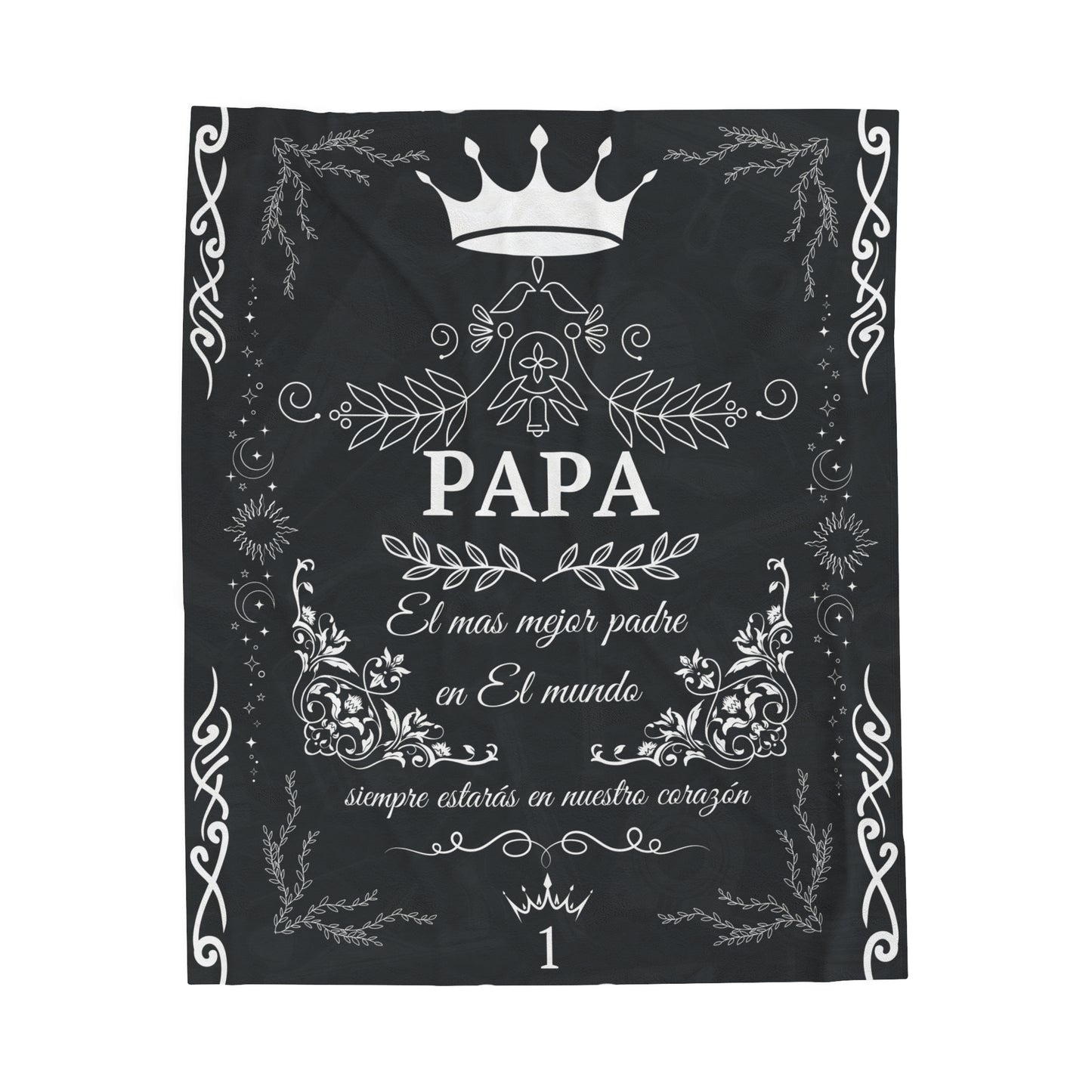 Papa Velveteen Plush Blanket