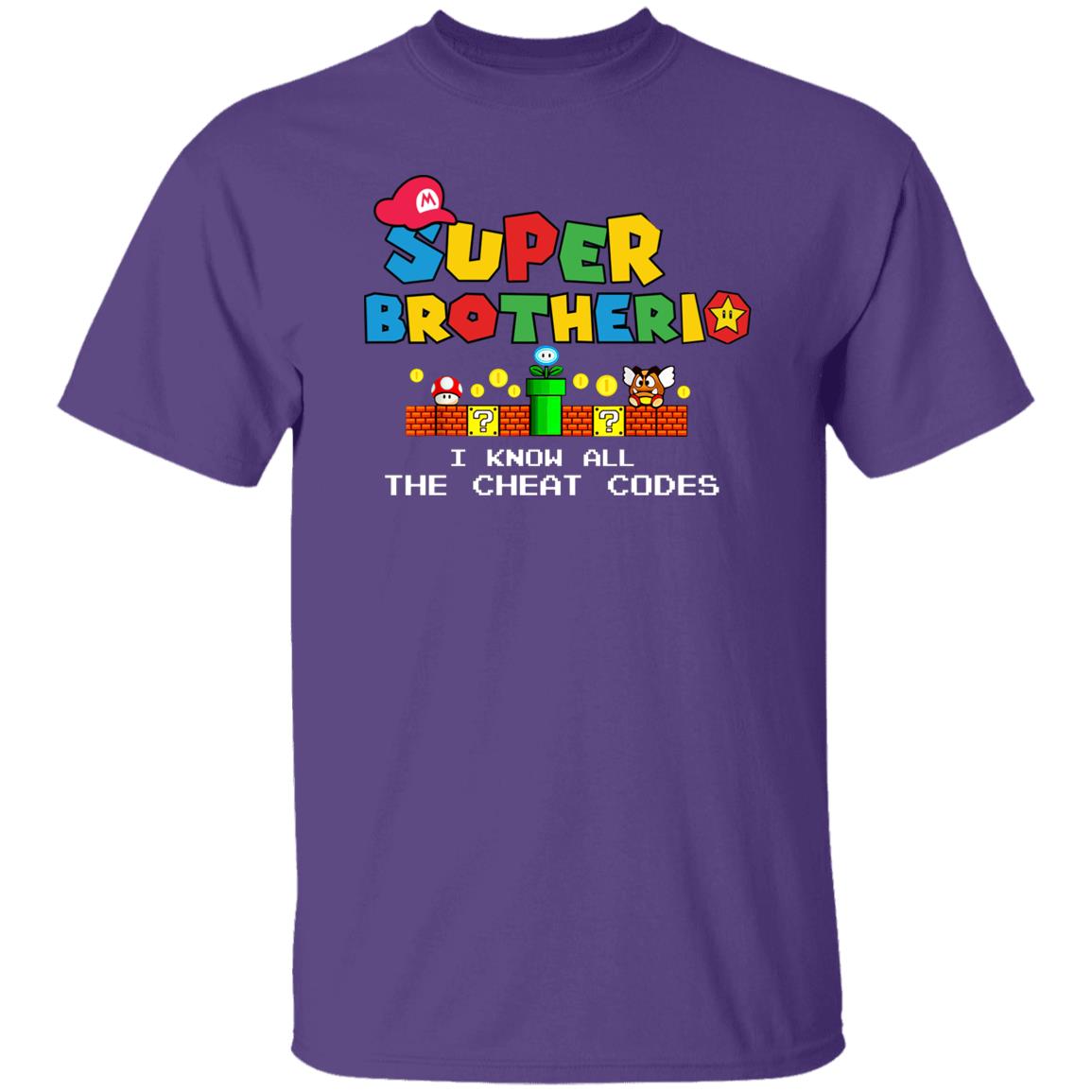 Super Brotherio "I Know The Cheat Codes" Funny Family Matching T-Shirt