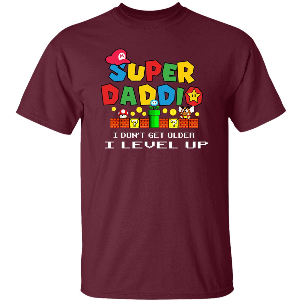Super Daddio "I Level Up" Family Matching T-Shirt