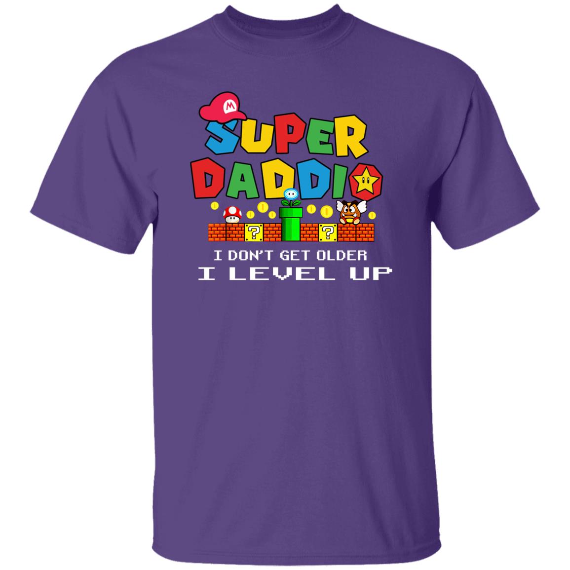 Super Daddio "I Level Up" Family Matching T-Shirt