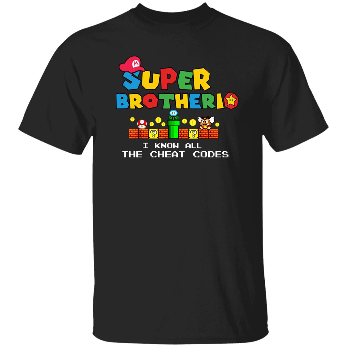 Super Brotherio "I Know The Cheat Codes" Funny Family Matching T-Shirt