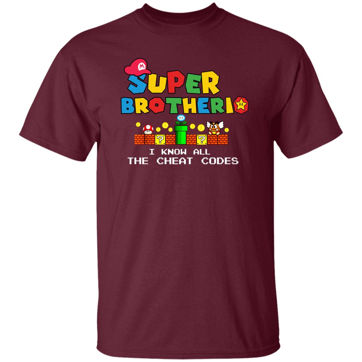 Super Brotherio "I Know The Cheat Codes" Funny Family Matching T-Shirt