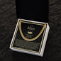 To My Man - Straighten Your Crown - 14K Gold Cuban Link Chain