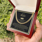 To My Man - 14K Gold Finish Cuban Link Chain Necklace