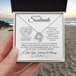 To My Soulmate - I Love You - Love Knot Necklace