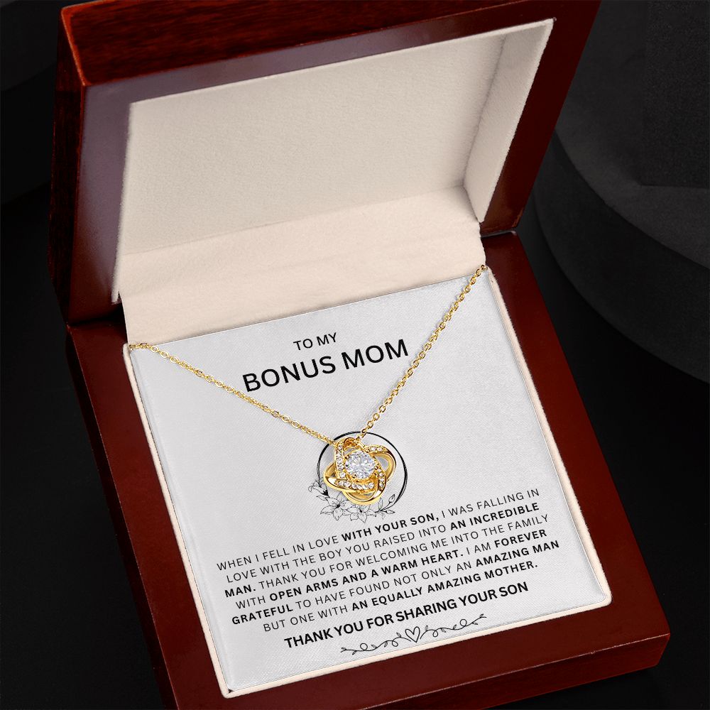 To My Bonus Mom - Love Knot Necklace