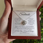 To My Soulmate - I Love You - Love Knot Necklace