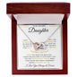 To My Amazing Daughter - Interlocking Hearts Necklace