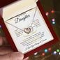 To My Amazing Daughter - Interlocking Hearts Necklace