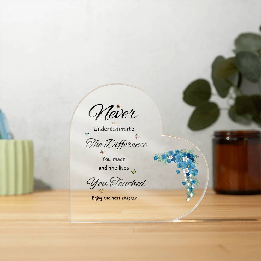 Never Underestimate Yourself Acrylic Plaque