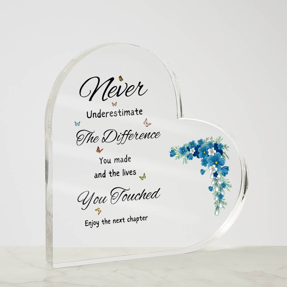 Never Underestimate Yourself Acrylic Plaque