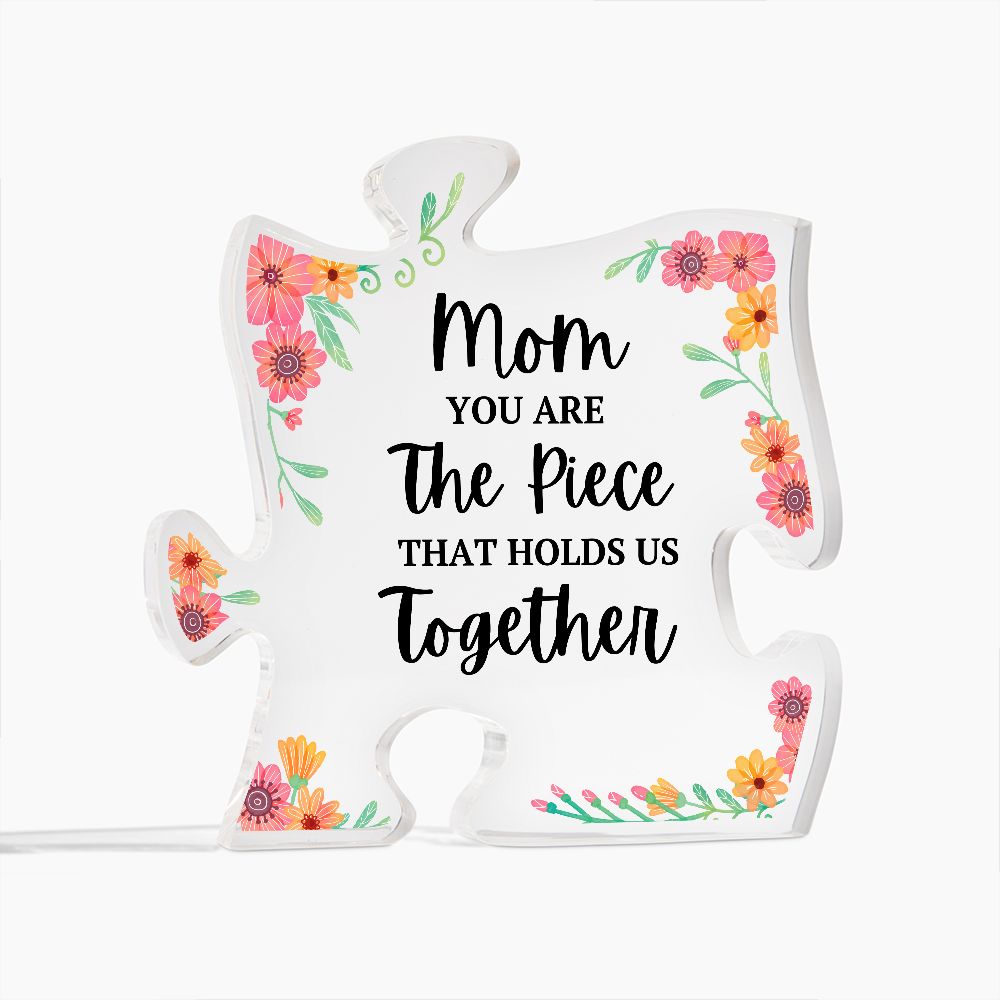 Mom Acrylic Puzzle Plaque