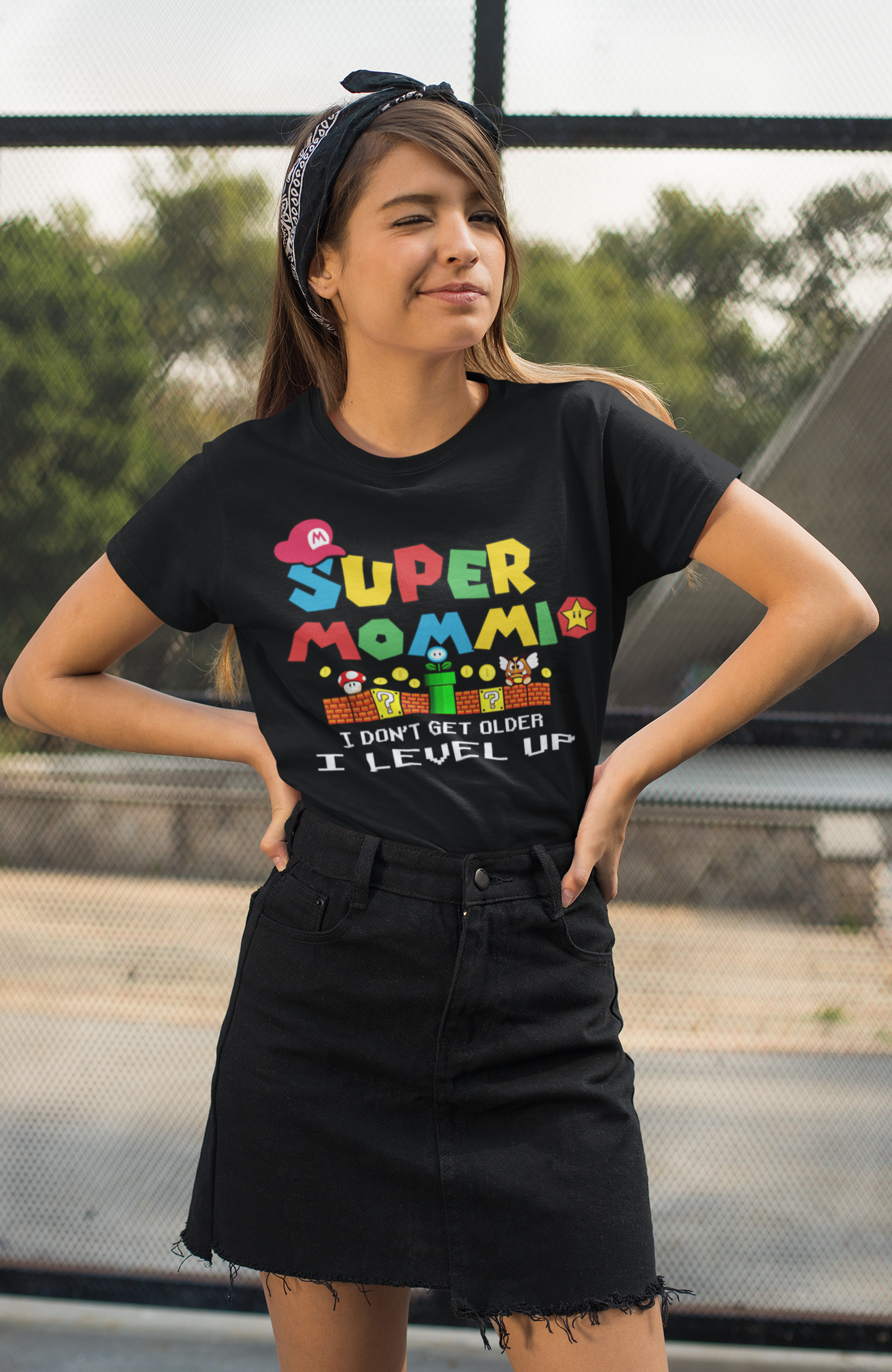 Super Mommio "I Level Up!" Family Matching T-Shirt