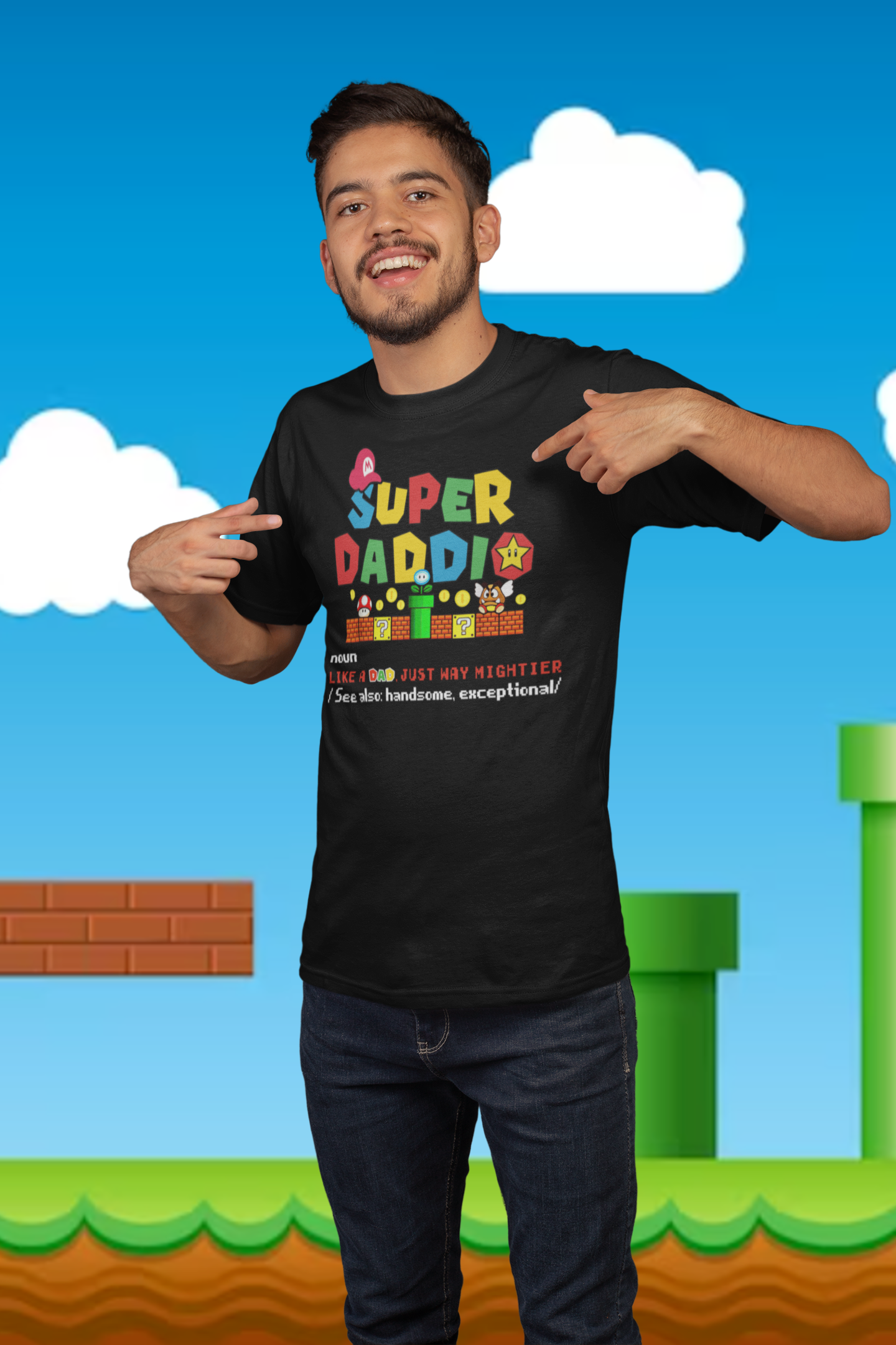 Super Daddio Noun Father's Day T-Shirt