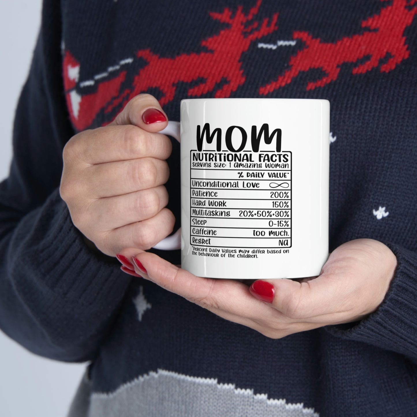 Mommy Nutrition Facts Ceramic Mug