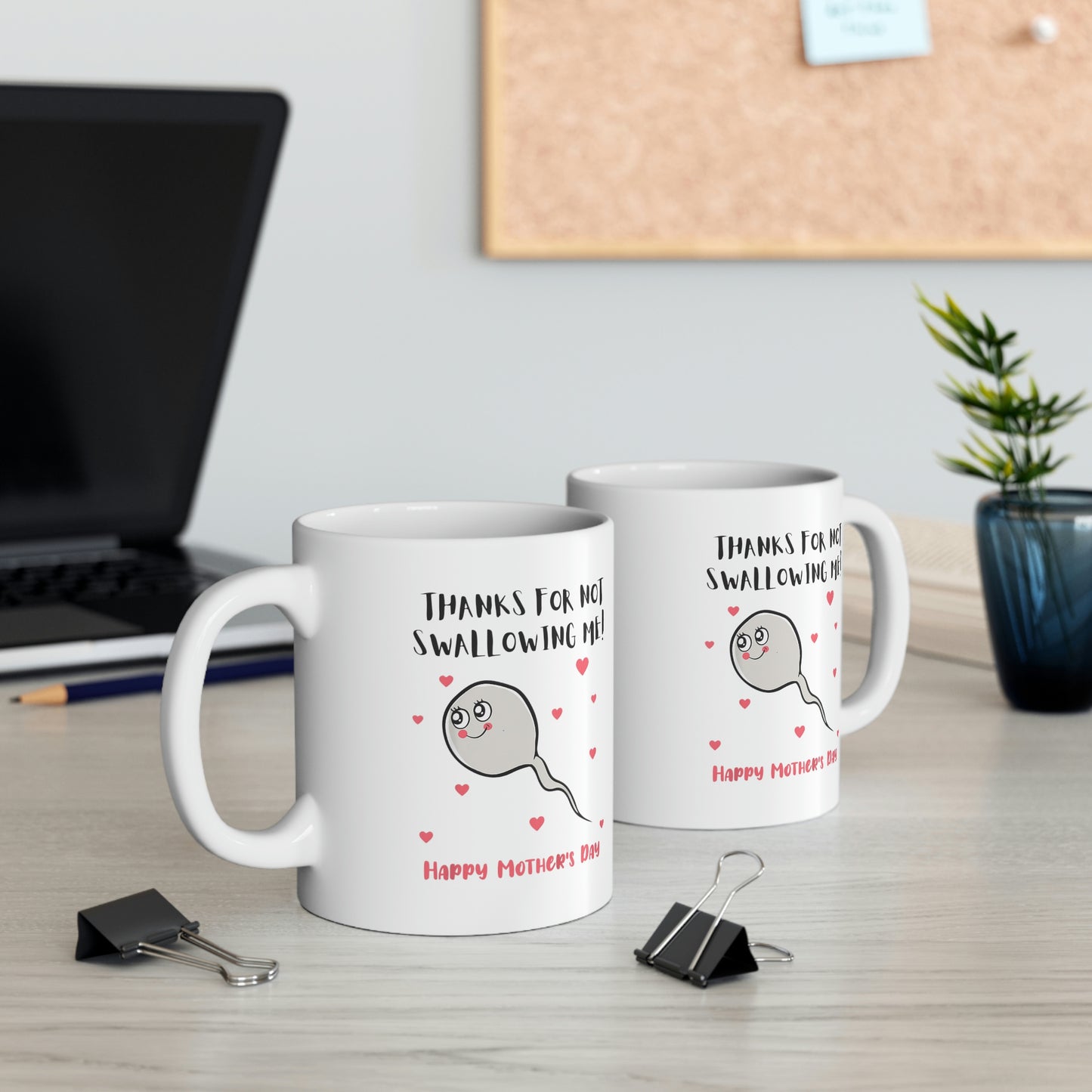 Thanks For Not swallowing Us Ceramic Mug