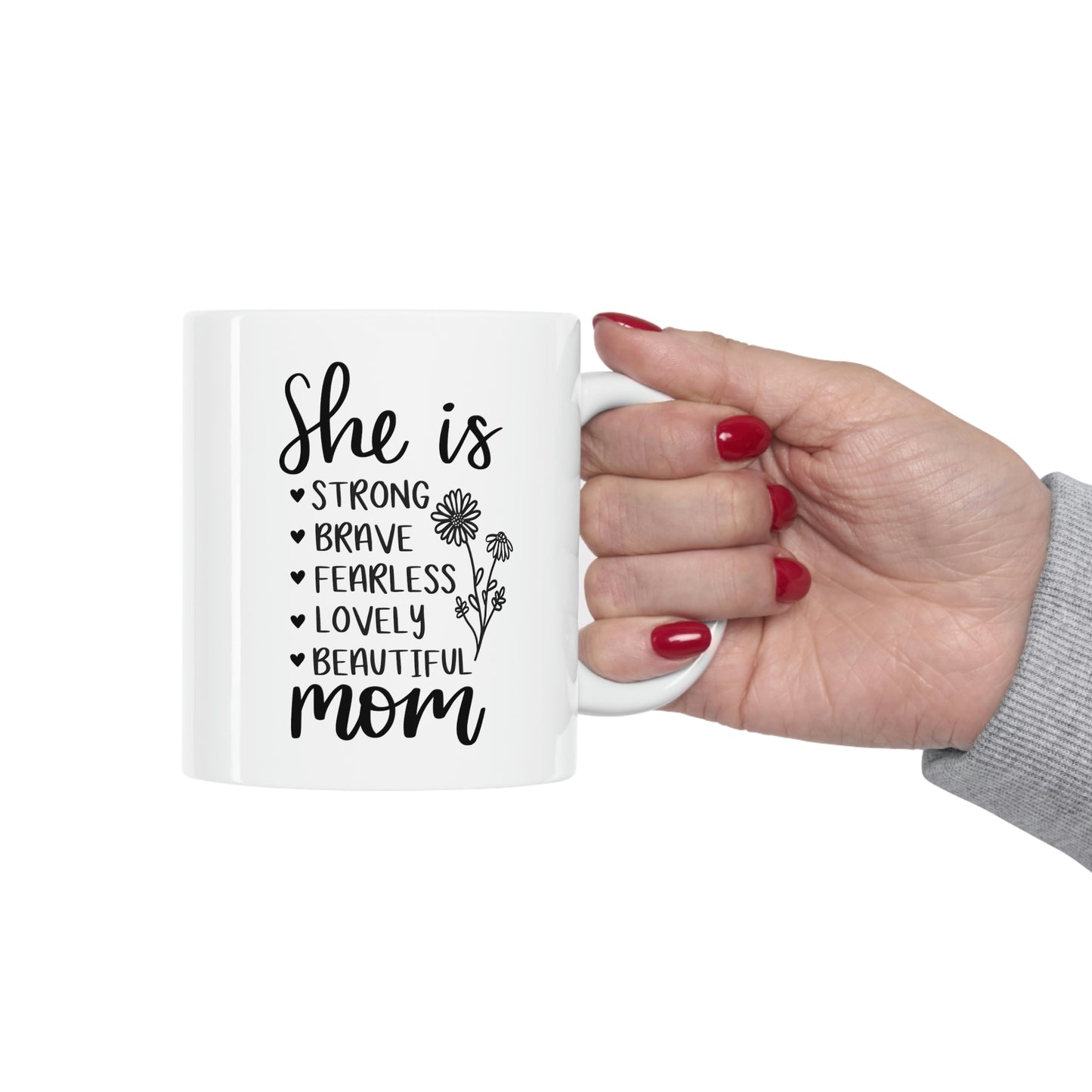 She Is Ceramic Mug