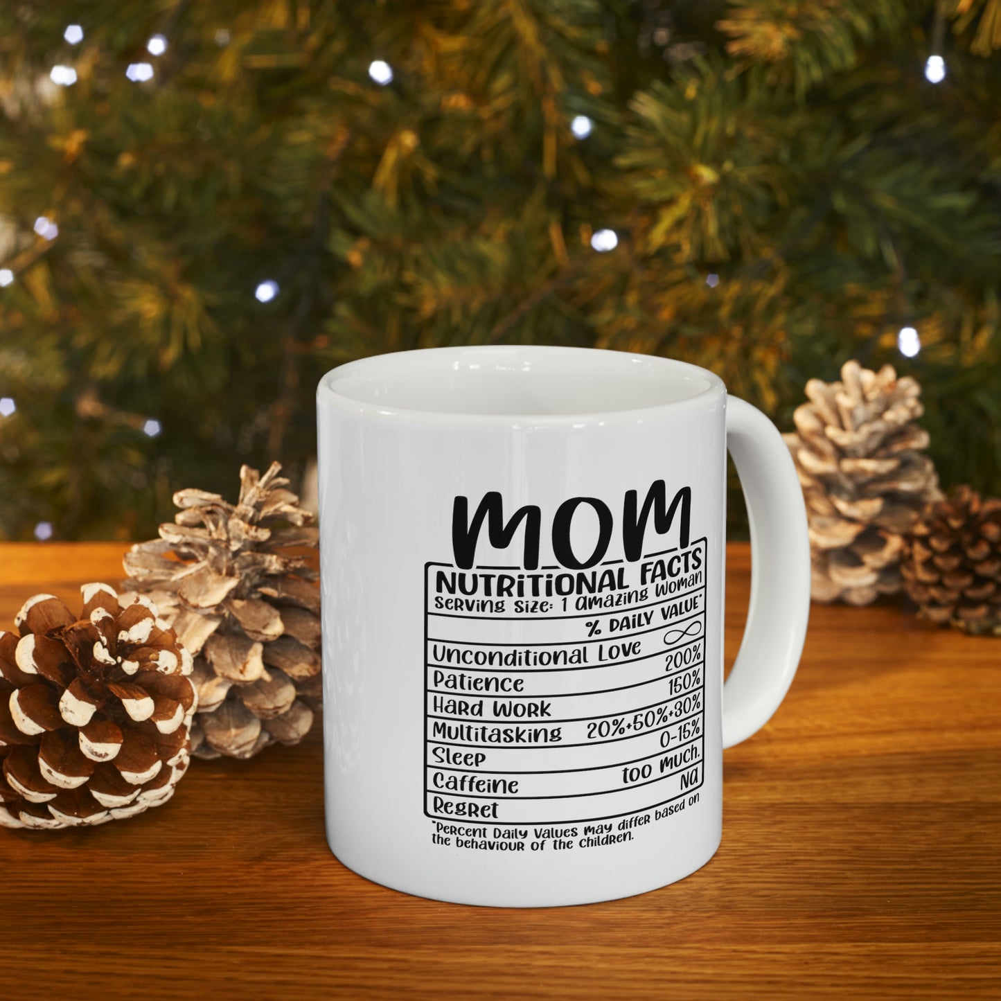 Mommy Nutrition Facts Ceramic Mug