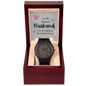 To My Dearest Husband Wood Watch with Mahogany Box