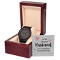 To My Dearest Husband Wood Watch with Mahogany Box