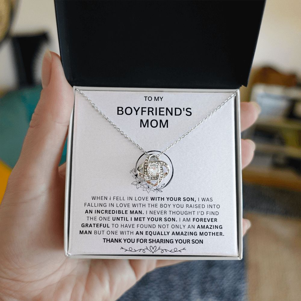 To My Boyfriend's Mom - Love Knot Necklace
