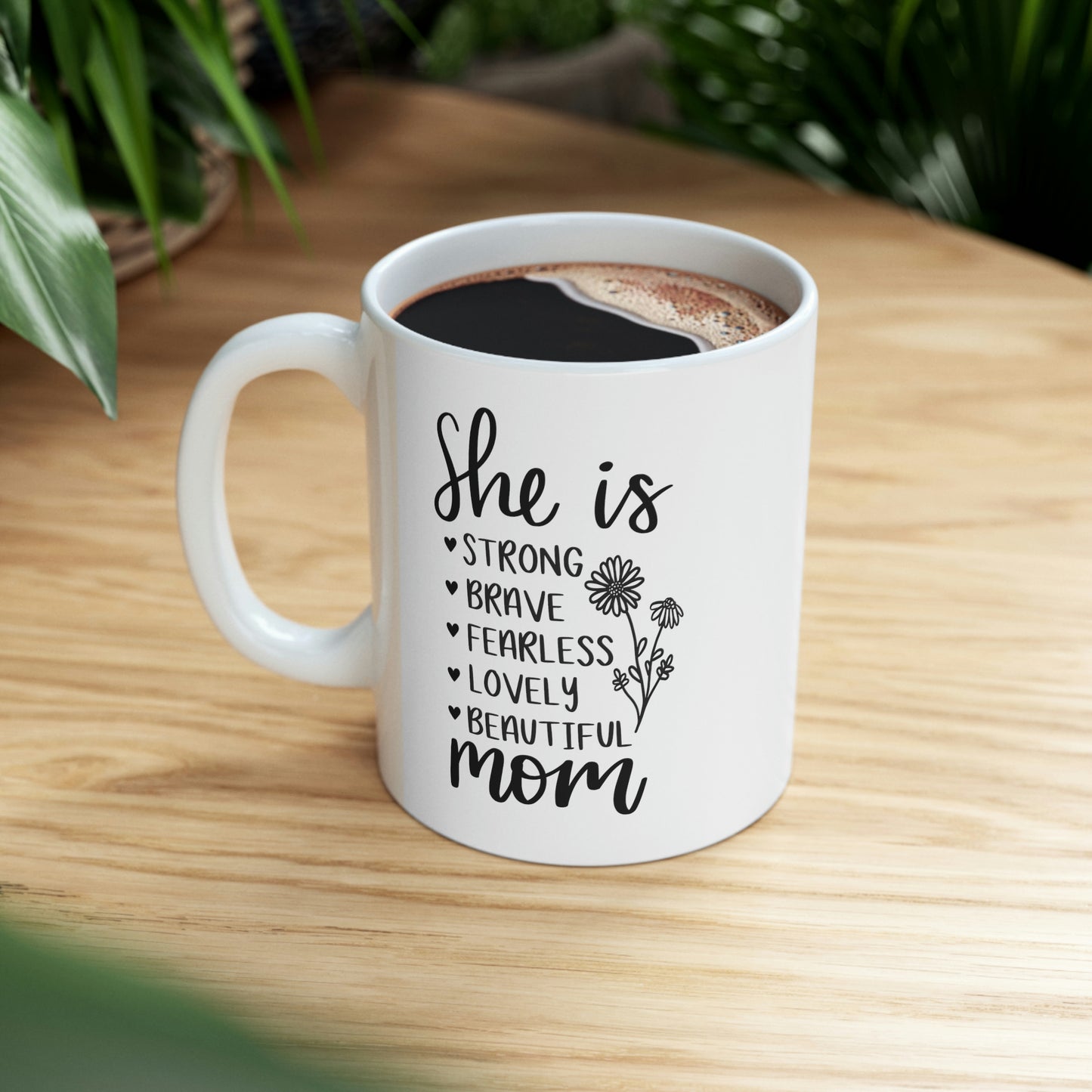She Is Ceramic Mug