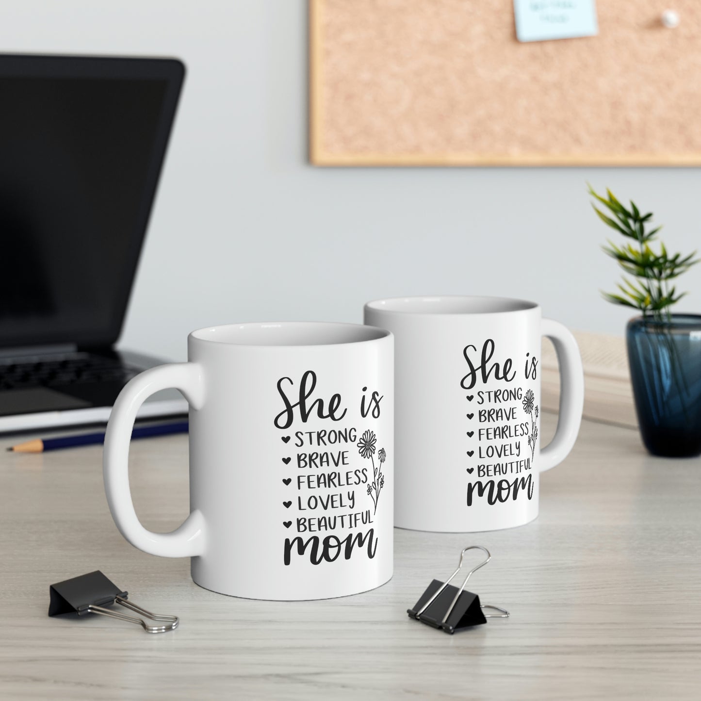She Is Ceramic Mug