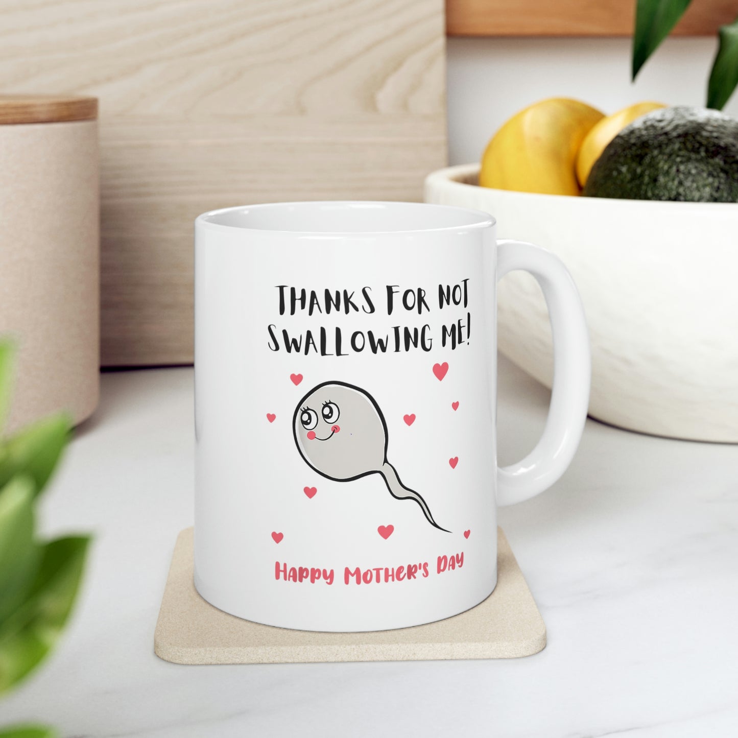 Thanks For Not swallowing Us Ceramic Mug