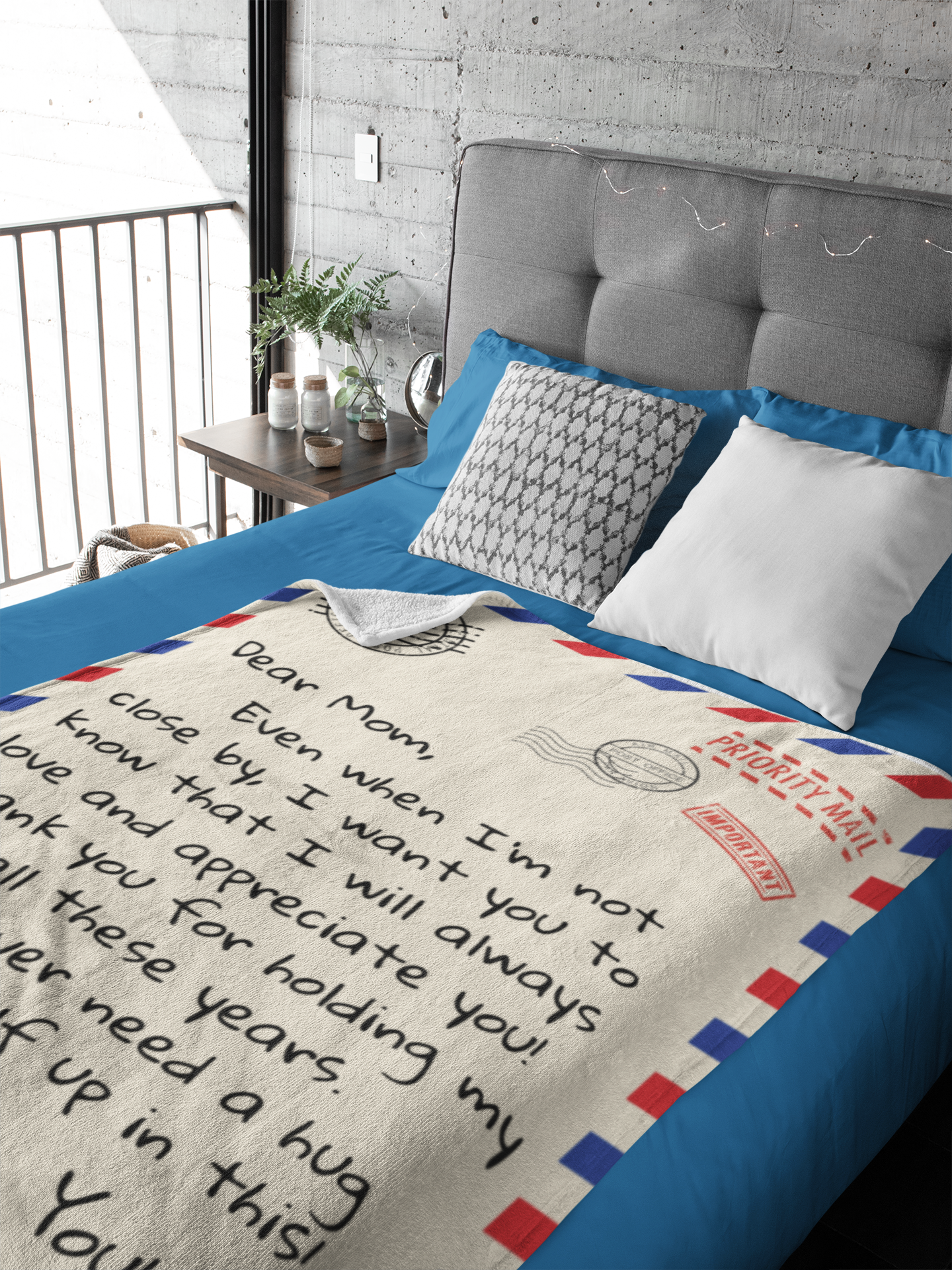 Letter To Mom Fleece - Christmas Blanket