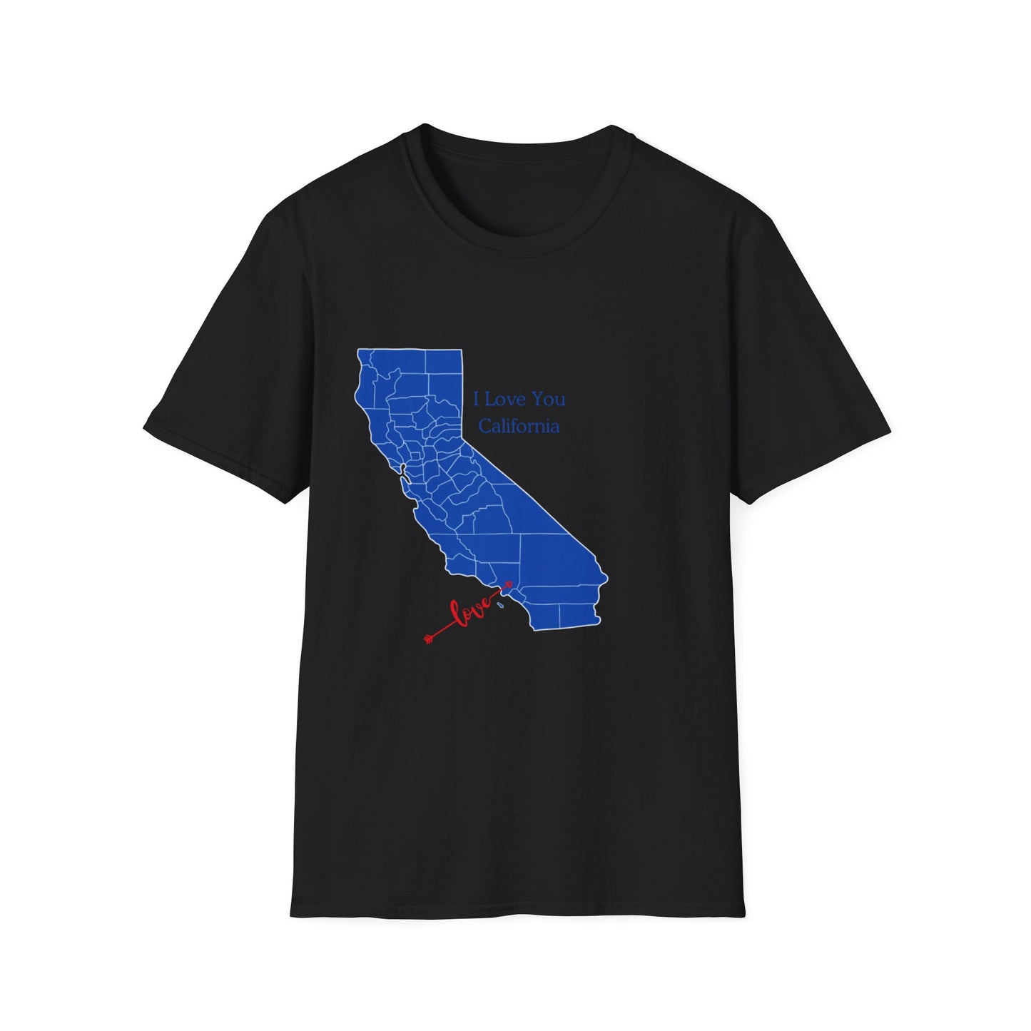 I Love You California Valentine's Day  T-Shirt