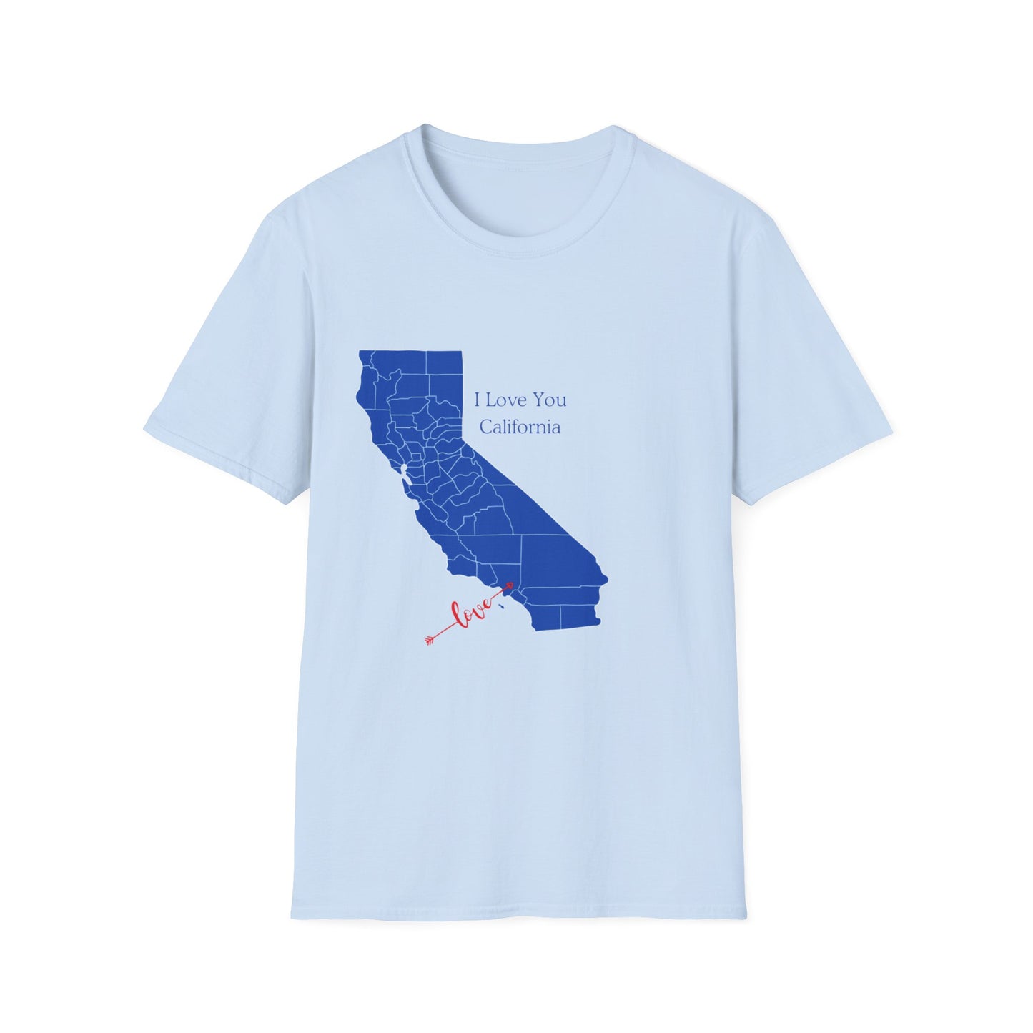 I Love You California Valentine's Day  T-Shirt