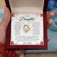 To My Daughter - Never Forget - Forever Love Necklace