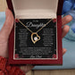 To My Daughter - Never Forget - Forever Love Necklace