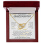 To My Granddaughter - Interlocking Heart Necklace