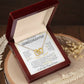 To My Granddaughter - Interlocking Heart Necklace