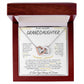 To My Granddaughter - Interlocking Heart Necklace