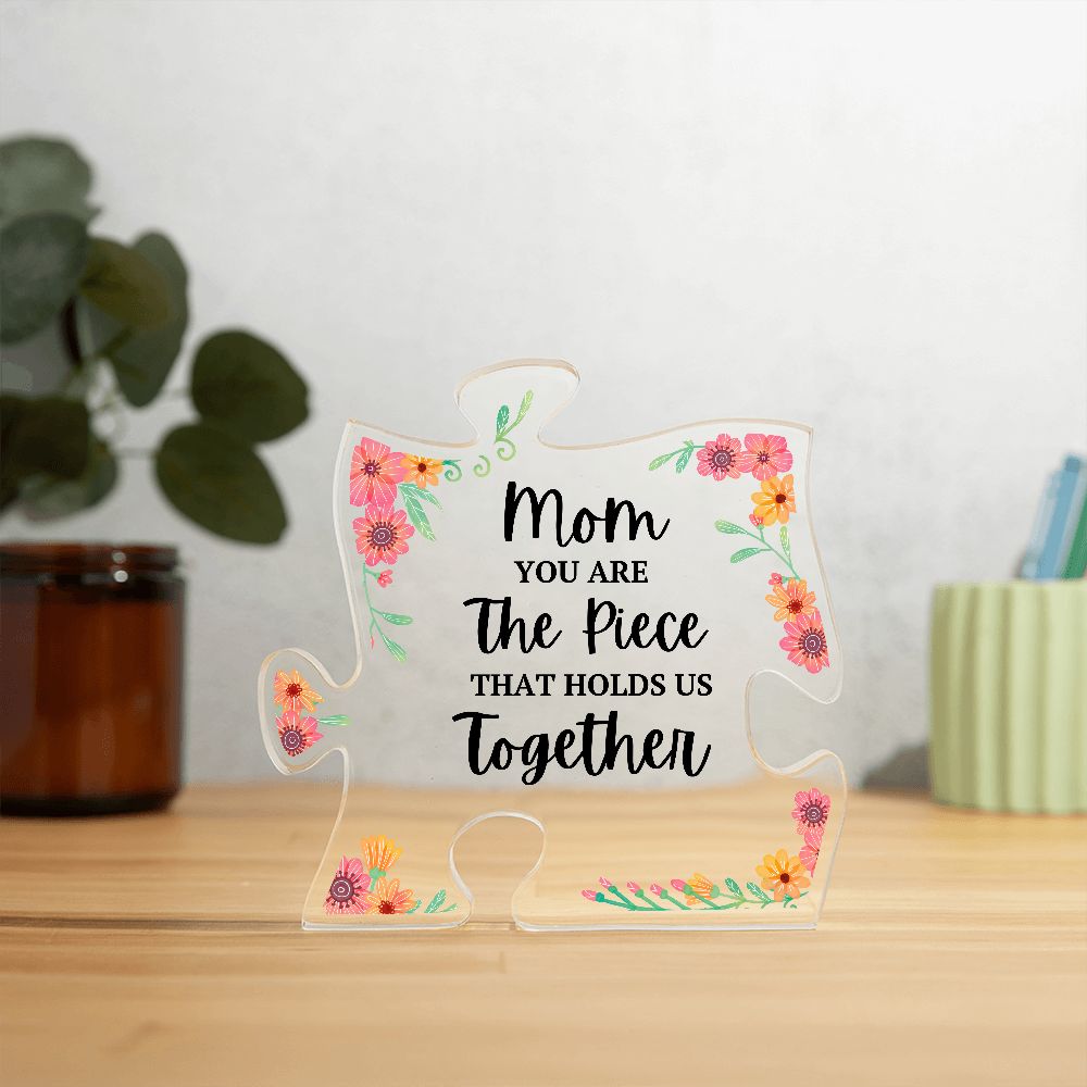 Mom Acrylic Puzzle Plaque