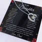 To My Daughter - Never Forget - Forever Love Necklace