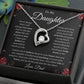 To My Daughter - Never Forget - Forever Love Necklace