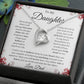 To My Daughter - Never Forget - Forever Love Necklace