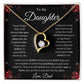 To My Daughter - Never Forget - Forever Love Necklace