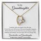 To My Granddaughter - Forever Linked Together - Forever Love Necklace