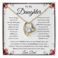 To My Daughter - Never Forget - Forever Love Necklace