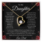 To My Daughter - Never Forget - Forever Love Necklace