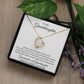 To My Granddaughter - Forever Linked Together - Forever Love Necklace