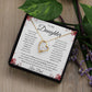 To My Daughter - Never Forget - Forever Love Necklace