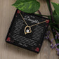 To My Daughter - Never Forget - Forever Love Necklace