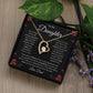 To My Daughter - Never Forget - Forever Love Necklace