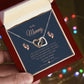 To My Mommy - From Your Tummy - Interlocking Hearts Necklace